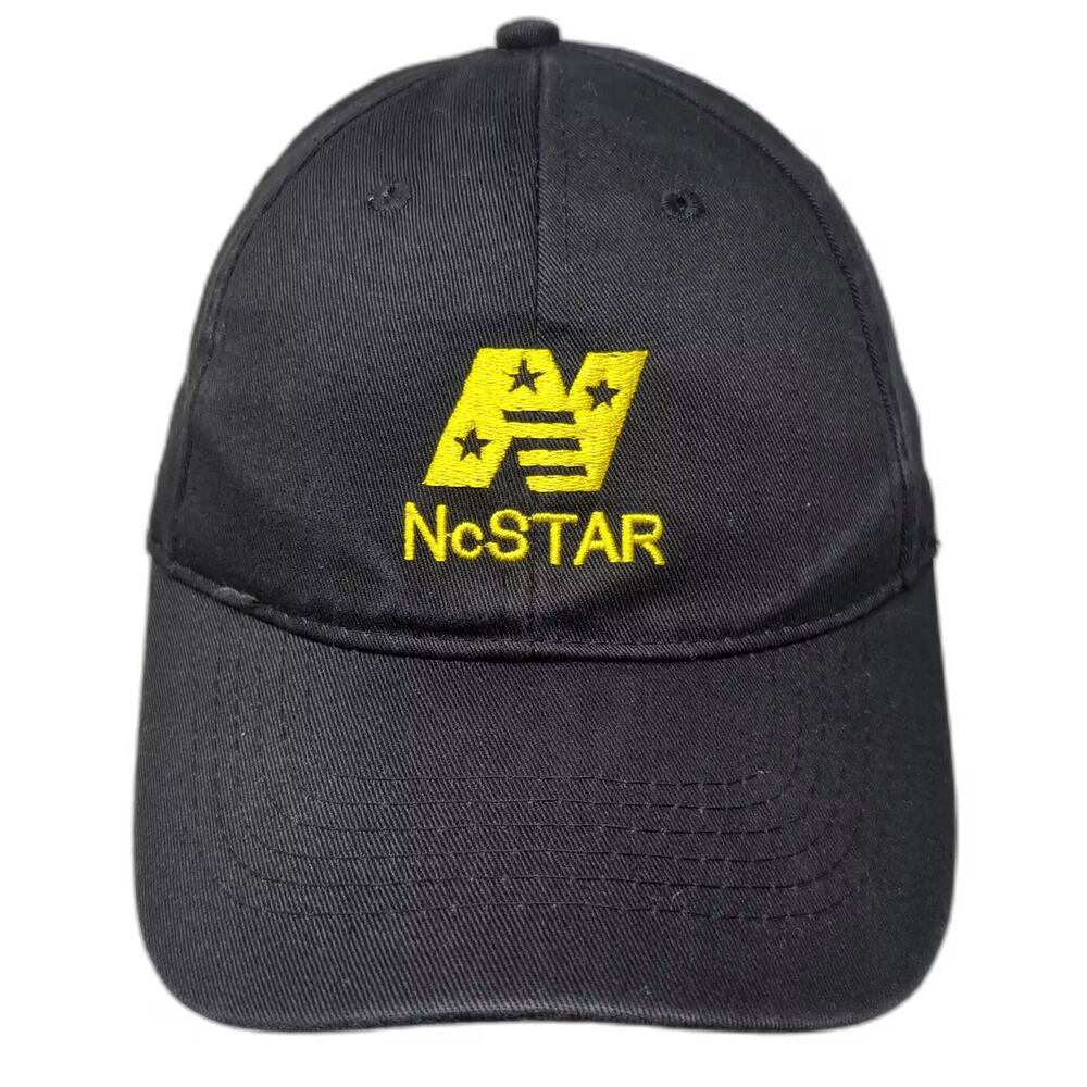 NcSTAR Baseball Cap Hat Black Yellow Adjustable Cotton Embroidered One Size Logo